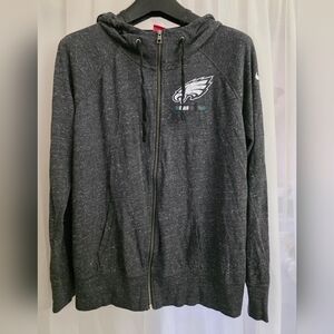 Nike Dark Gray Philadelphia Eagles Zip-Up Hoodie